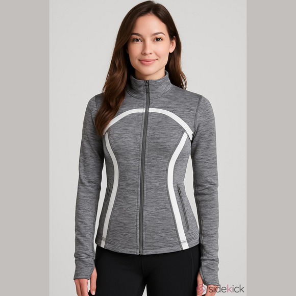 lululemon athletica Jackets & Blazers - Lululemon Define Jacket Sz 6    Gray White Wee Are From Space Full Zip